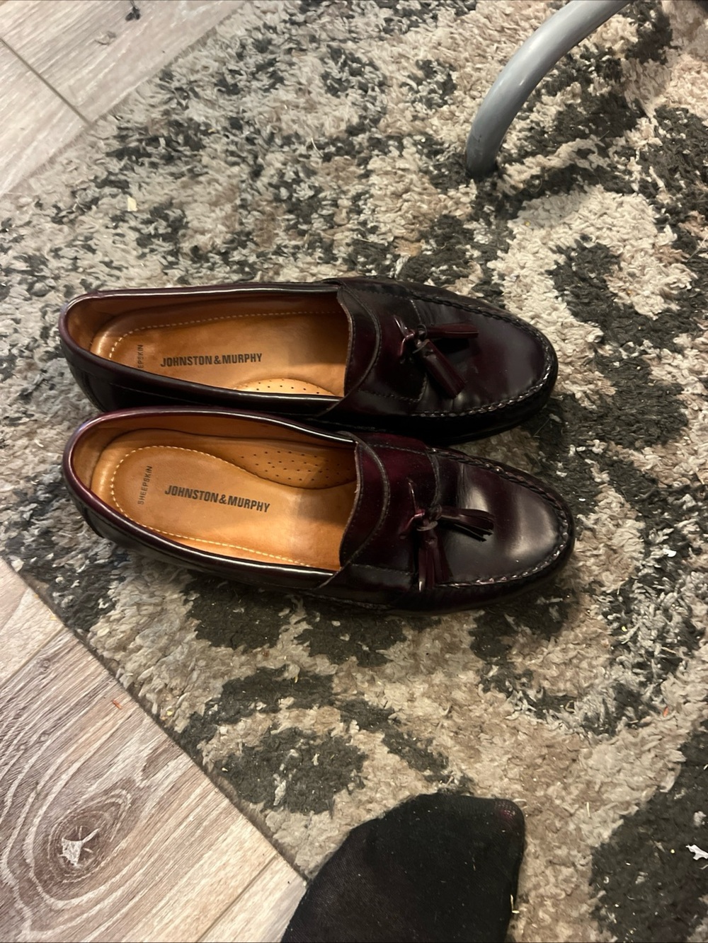 Johnston & Murphy Men's Dark Burgundy Tassel Loafers